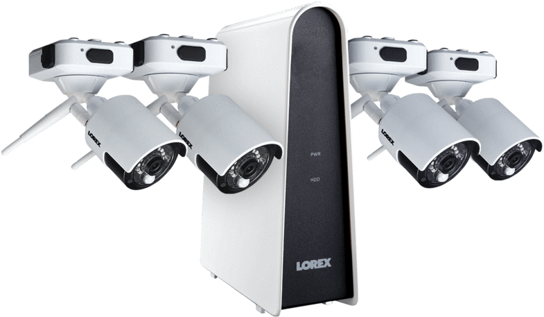 1080p Hd Wire Free Camera System With 4 Outdoor Battery - Lorex Clipart (800x533), Png Download