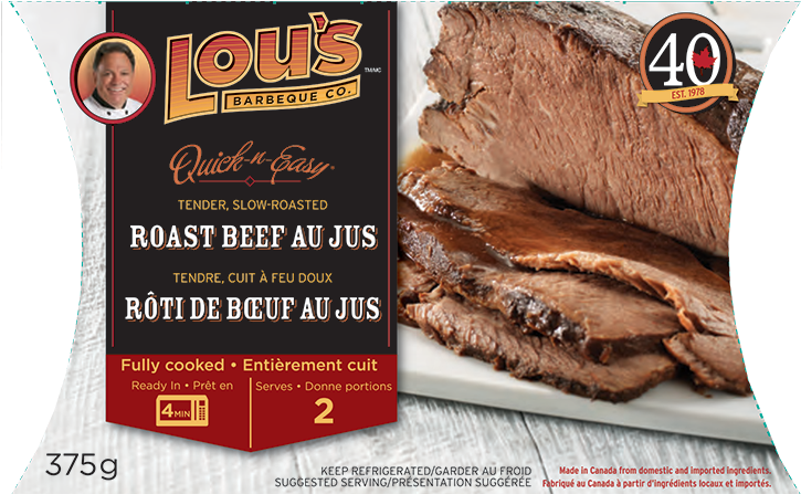 Full Package - Lou's Roast Beef Au Jus Clipart (750x446), Png Download