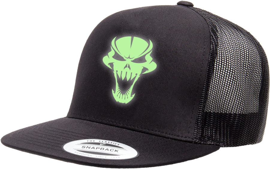Skull Tech Glow In The Dark Snap Back Hat - Baseball Cap Clipart (1000x1000), Png Download