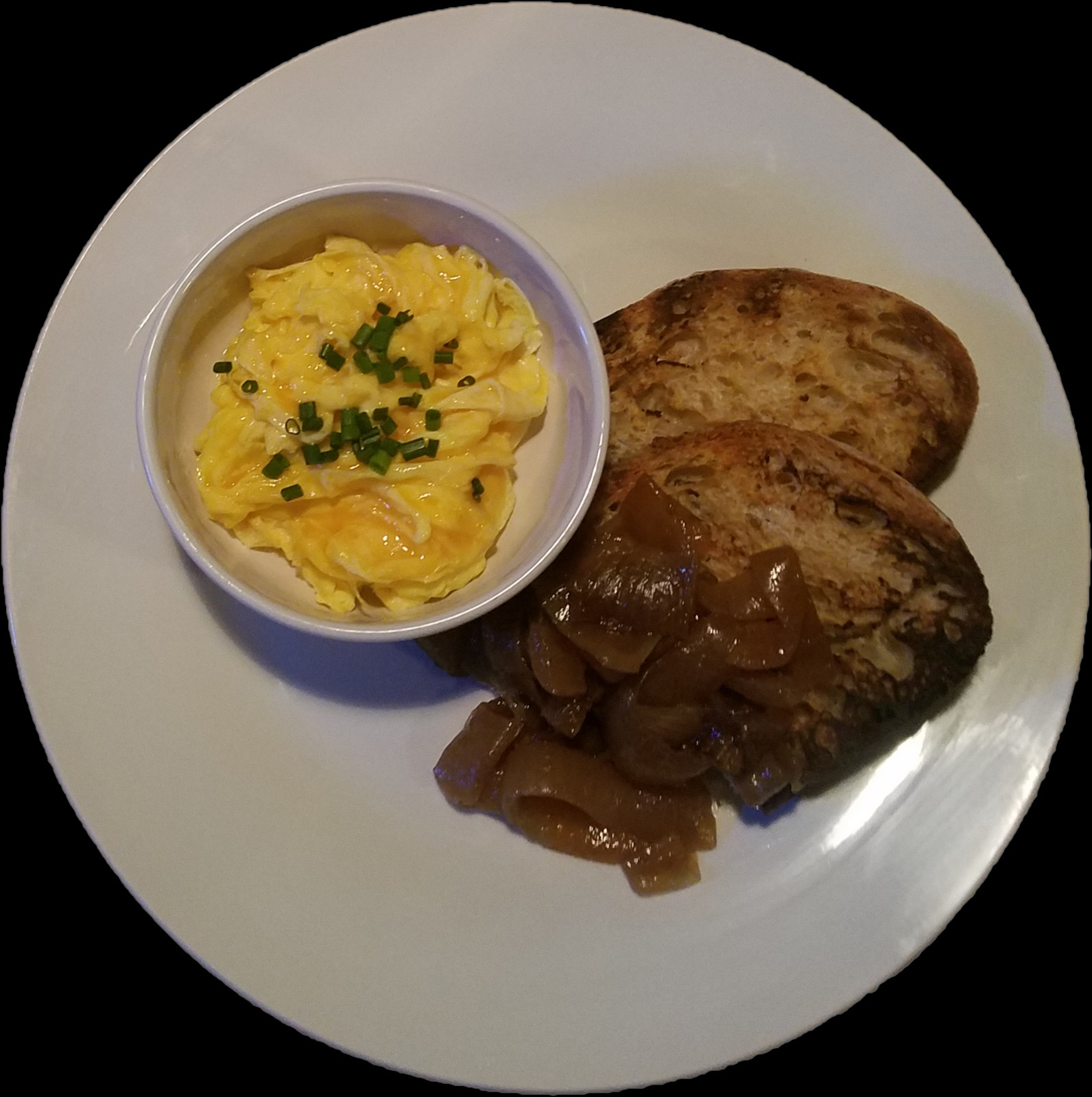 Whipped Omelet With Soup Onions - Salisbury Steak Clipart (1592x1600), Png Download