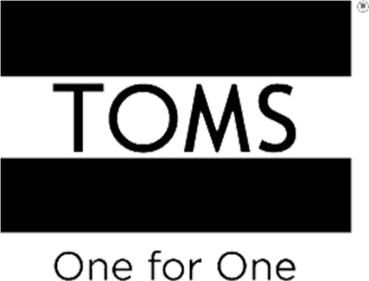 Toms Logo White Png Clipart (1000x1000), Png Download