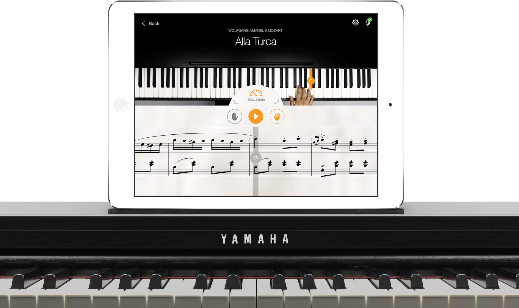 Flowkey Recognises The Notes On Your Instrument And - Musical Keyboard Clipart (1760x1123), Png Download