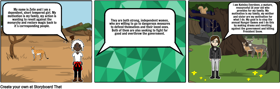 Zelie/katniss - Cartoon Clipart (1165x386), Png Download