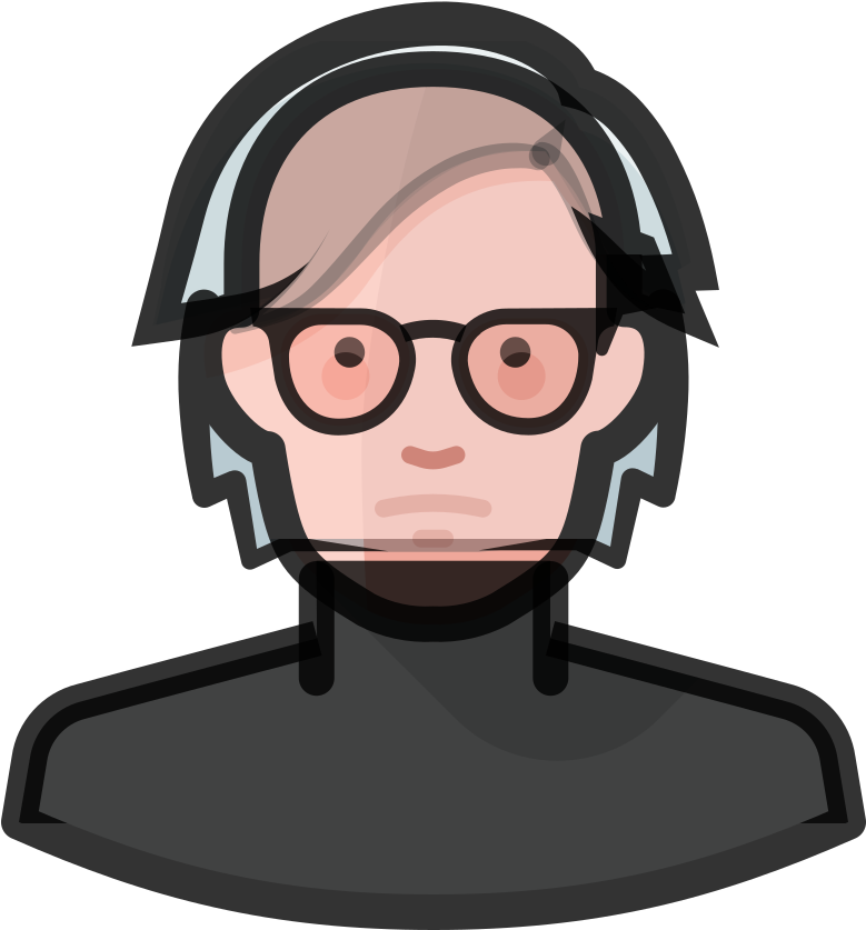Andy Warhol Icon - Andy Warhol Face Vector Clipart (1024x1024), Png Download
