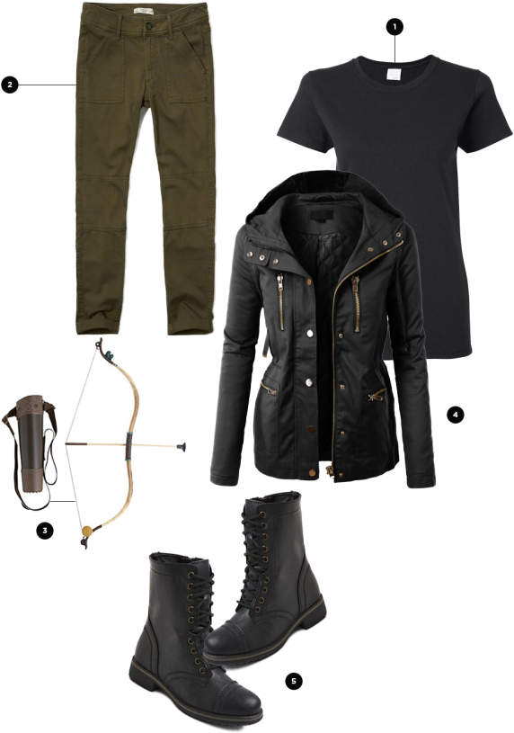 Katniss, Hunger Games // Halloween Costumes - Riding Boot Clipart (620x874), Png Download