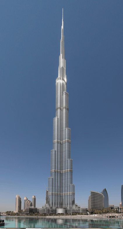 Image Of Burj Khalifa - Big Building In The World Clipart (422x783), Png Download