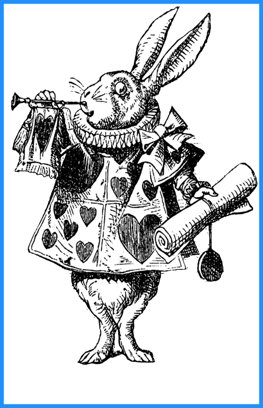 Png Stock Stamp Clipart Old Fashioned - Free Vintage Alice In Wonderland Clip Art Transparent Png (908x1408), Png Download