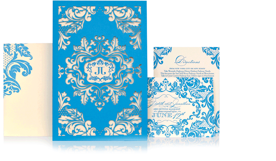 Laser Cut Luxury Wedding Invitation - Wedding Invitation Clipart (934x585), Png Download