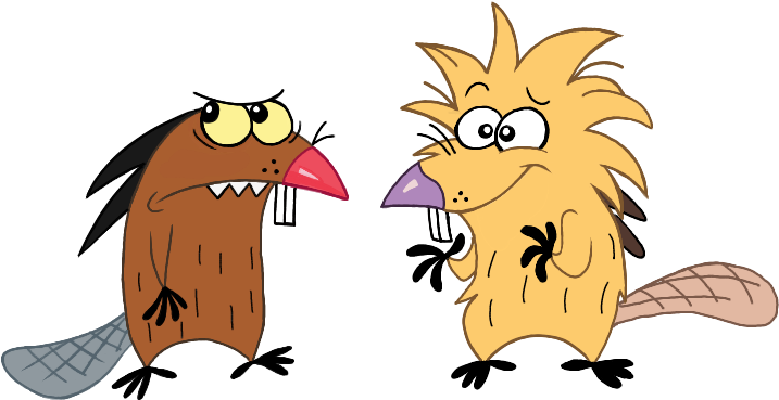 Beaver Drawing Creepy - Cartoon Clipart (748x500), Png Download