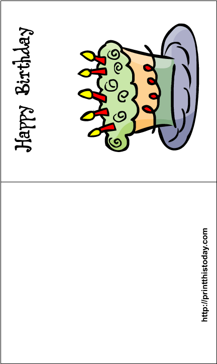 Printable Shaded Line Paper - Happy Birthday Cards To Print Clipart (612x792), Png Download