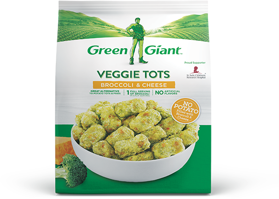 Our Products - Broccoli And Cheese Tots Green Giant Clipart (600x600), Png Download