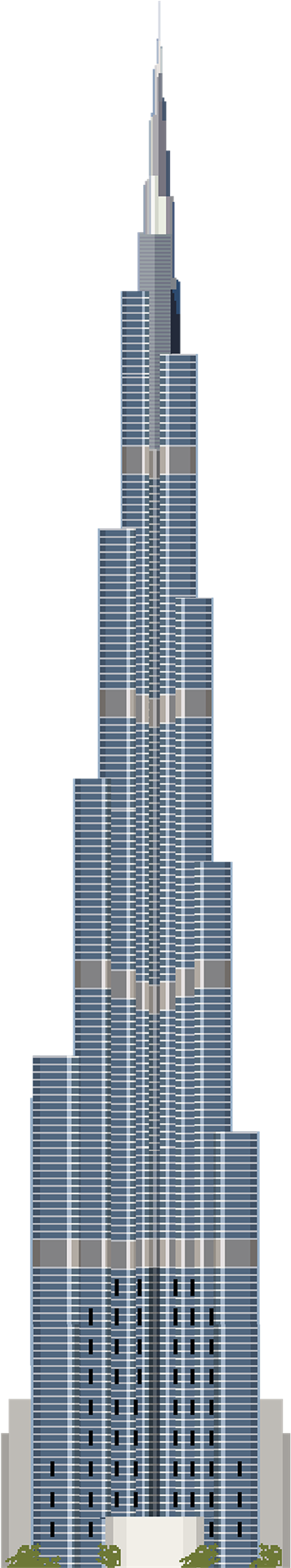 Skyscraper Clipart (420x1916), Png Download