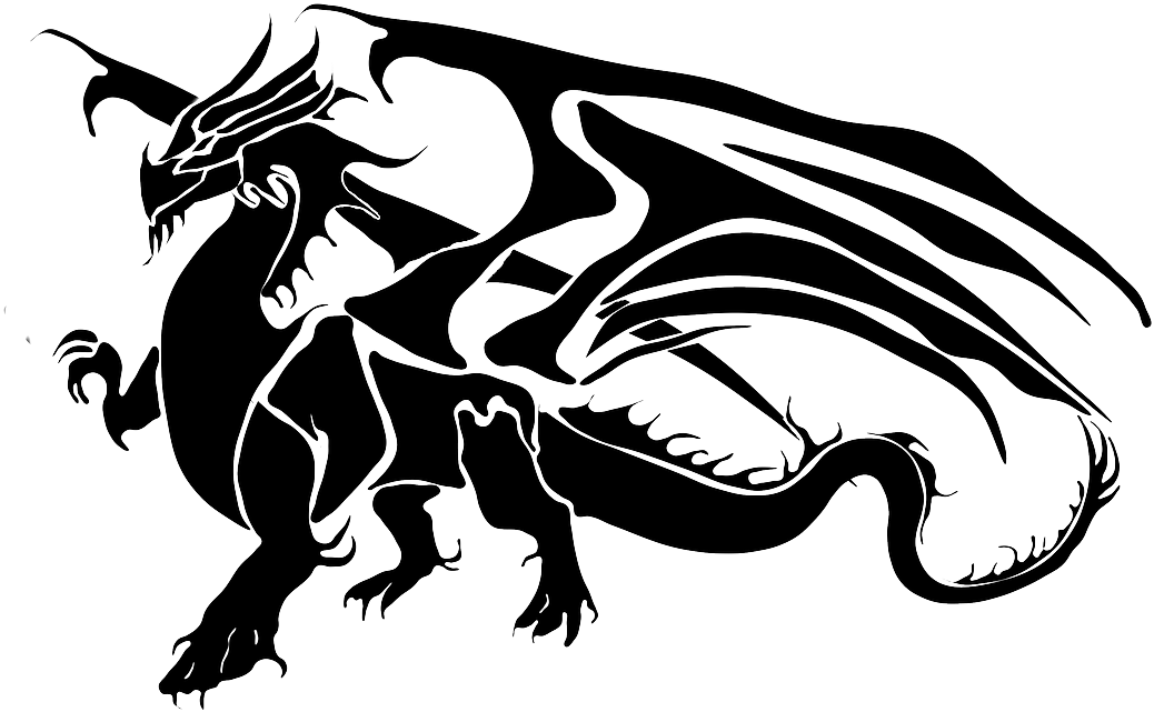 Dragon Silhouette Dragon Clipart - Png Download (1280x907), Png Download
