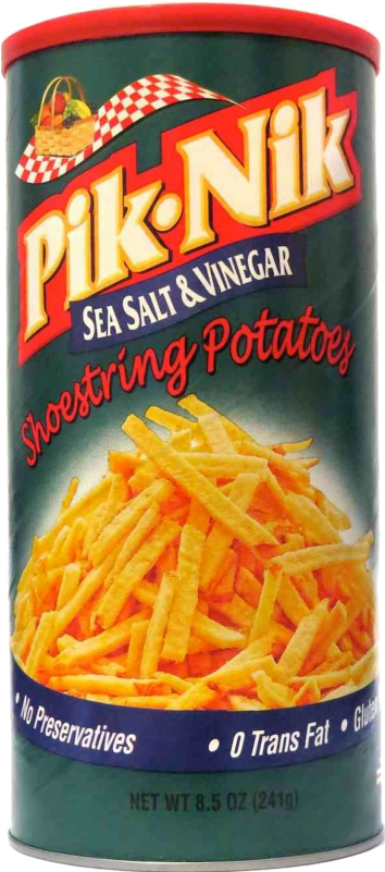 Pik Nik Sea Salt & Vinegar Potato Sticks - Junk Food Clipart (800x800), Png Download