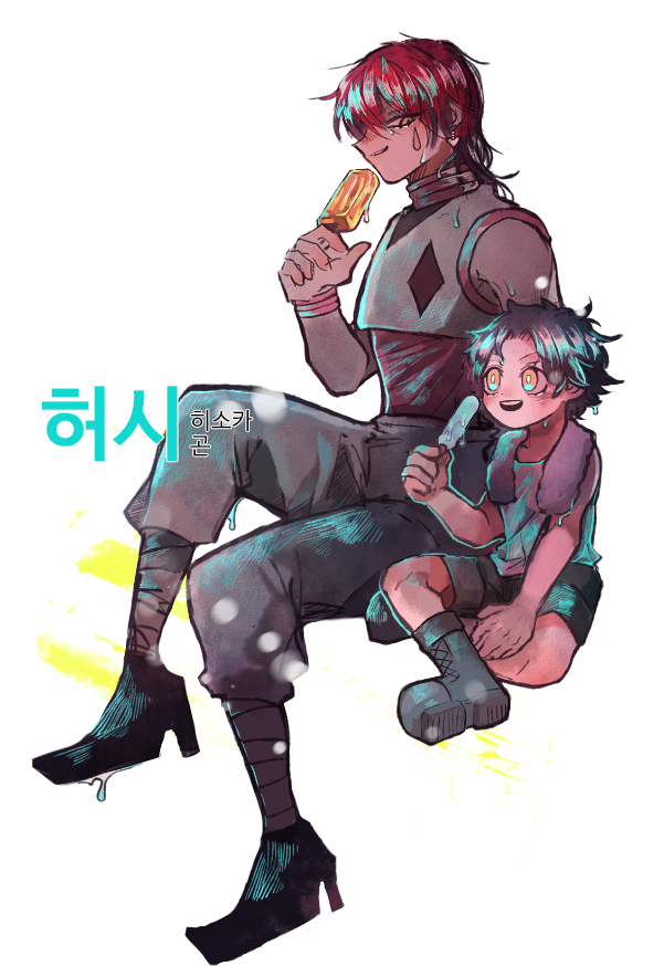 Hisoka And Gon Freecs Hunter X Hunter - Cartoon Clipart (600x914), Png Download