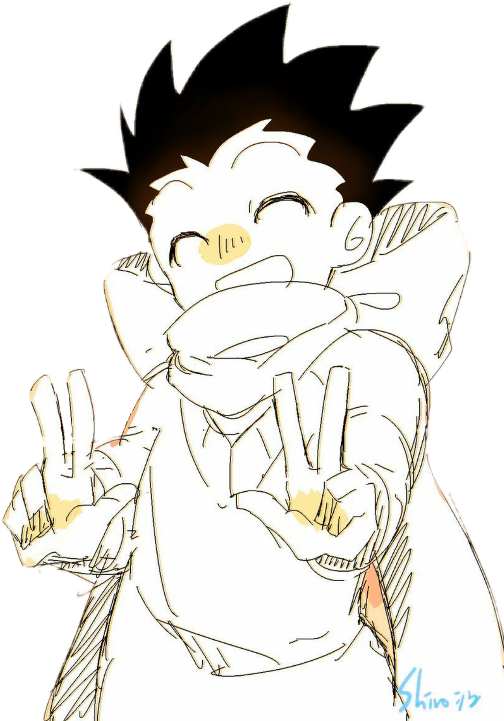 #gon #gonfreecss #gonfreecs #hxh #hunterxhunter #anime - Cartoon Clipart (1024x1465), Png Download