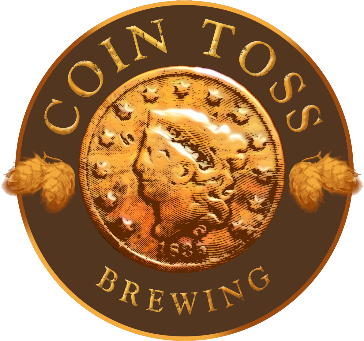 Celebrates 1st Anniversary March - Coin Toss Brewing Logo Clipart (1200x1136), Png Download