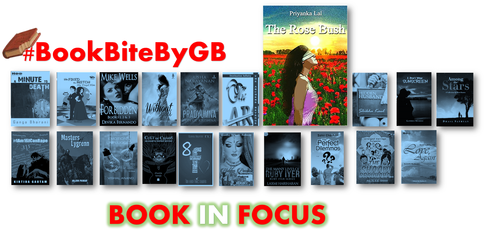 Day 7 Bookitebygb The Rose Bush - Graphic Design Clipart (1600x843), Png Download