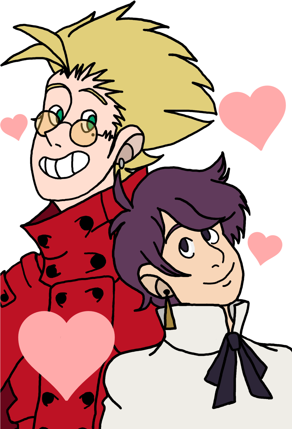 Trigun Meryl Love Vash Clipart (1152x1920), Png Download