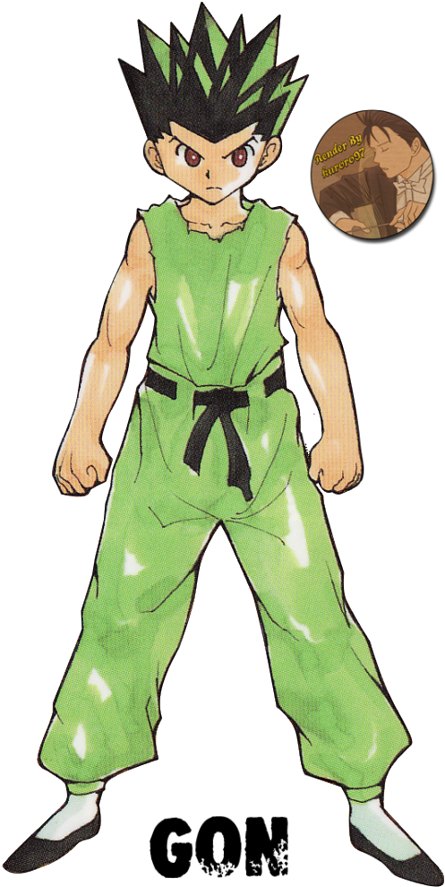 Y Un Amv Para Que Vean - Gon Freecss Render Clipart (507x1023), Png Download