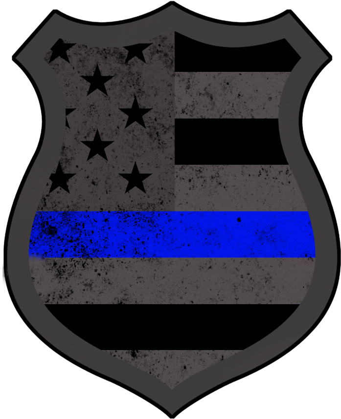 Subdued American Police Decal - Emblem Clipart (800x933), Png Download