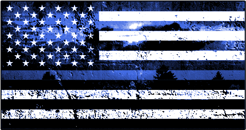 Patriotic Thin Blue Line Police Design - Police Blue Line Transparent Clipart (1280x720), Png Download
