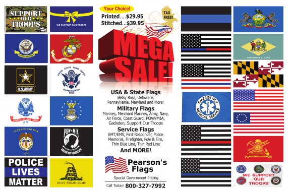 Police, Military, And State Flag Mega Sale - Crest Clipart (1140x380), Png Download
