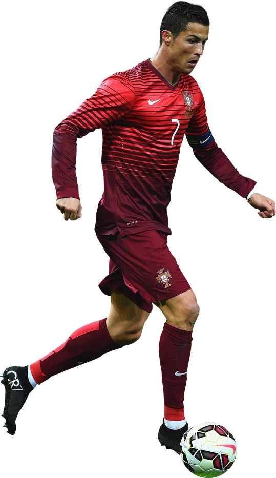 Cristiano Ronaldo - Player Clipart (539x933), Png Download