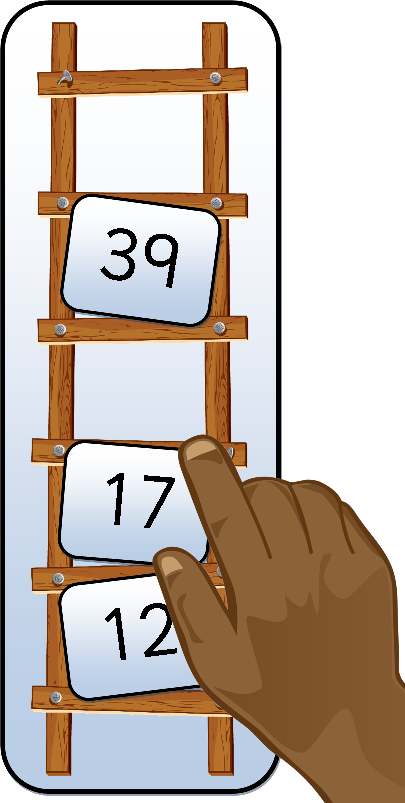 Numbers Clipart Ladder - Number Ladders To 20 - Png Download (405x803), Png Download