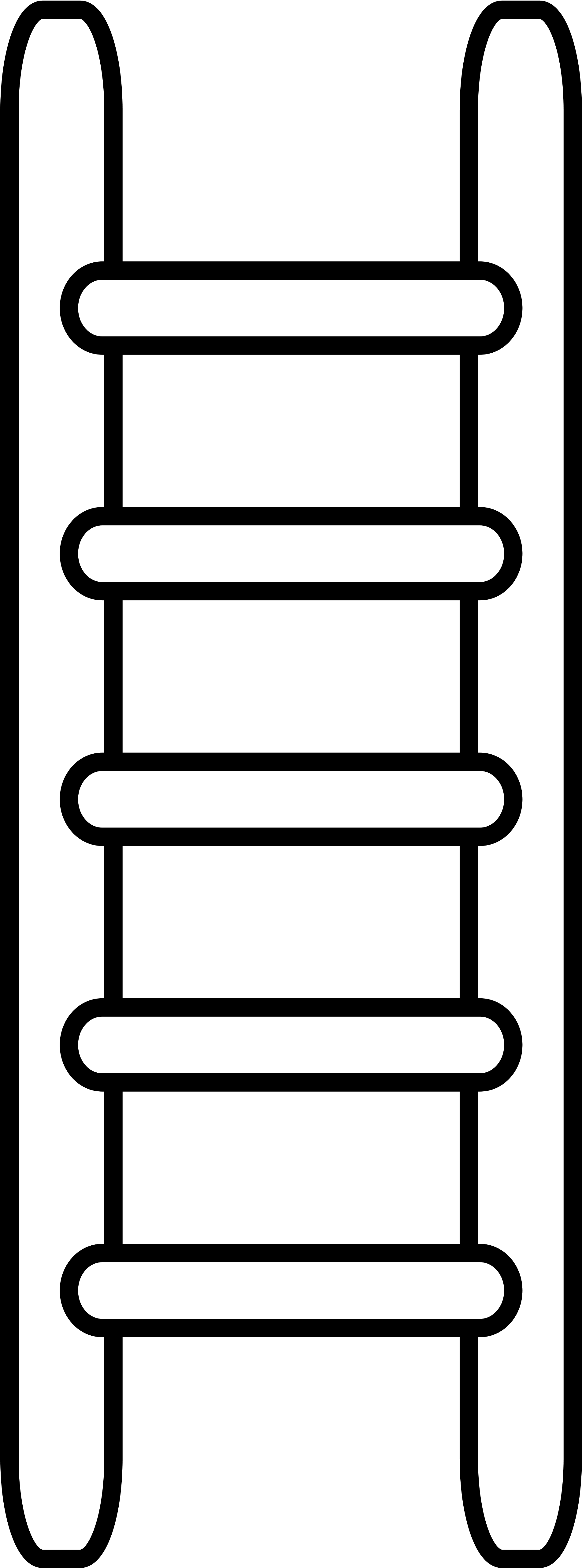 File H Raldique Meuble Echelle Wikimedia Commons - Ladder Clipart Black And White Png Transparent Png (2000x5200), Png Download