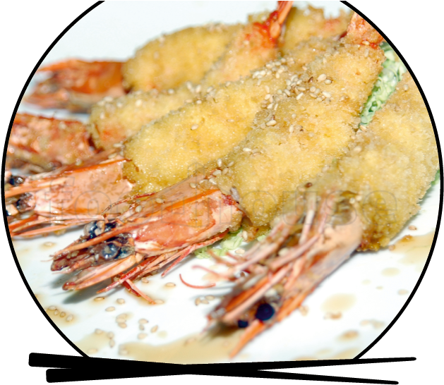 Ebi Tempura - Dish Clipart (676x549), Png Download
