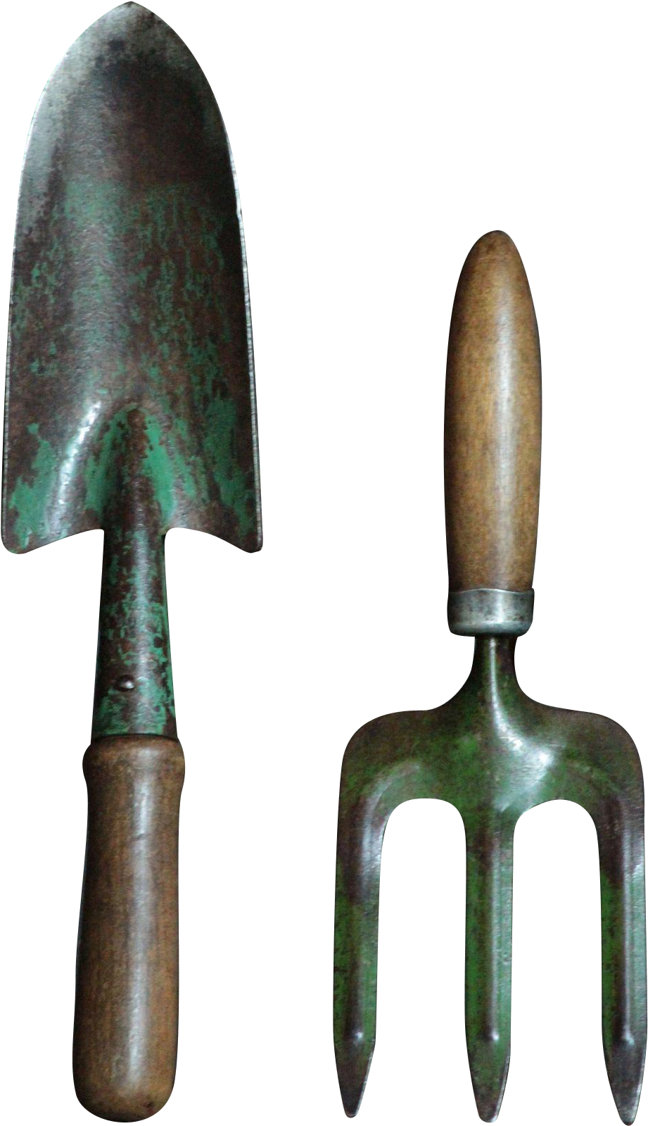 Vintage English Garden Tools - Garden Trowel And Fork Clipart (1598x1598), Png Download