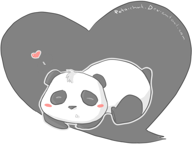 Panda Love, Red Panda, Baby Panda Bears, Pandas, Jul, - Heart Clipart (900x720), Png Download