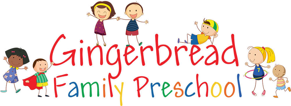 Gingerbread Family Preschool Clipart (1000x367), Png Download
