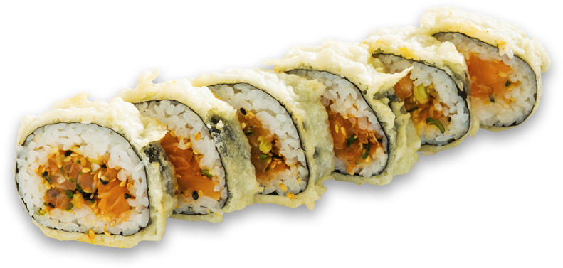 Spicy Salmon Tempura Maki - California Roll Clipart (800x800), Png Download