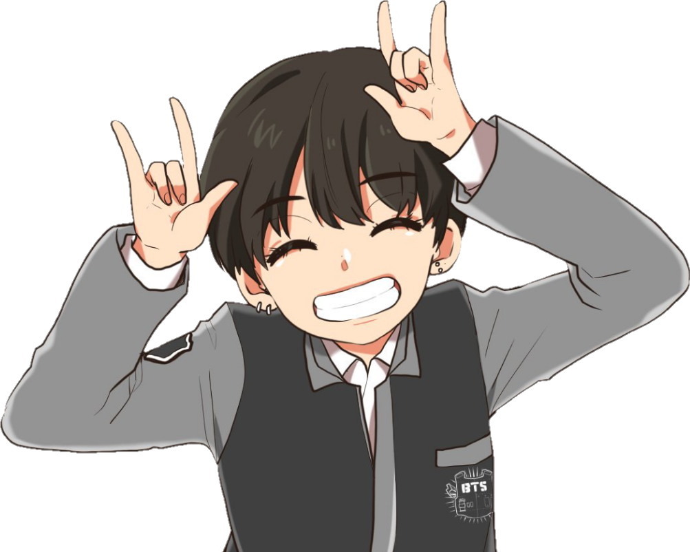 Bts Anime Clipart (1003x802), Png Download