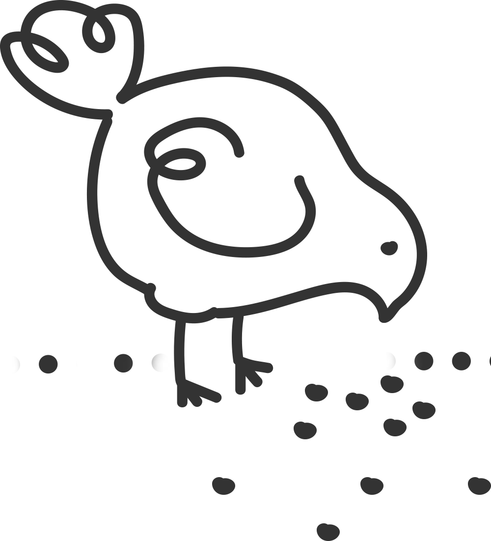 Chicken - Cartoon Clipart (1000x1101), Png Download
