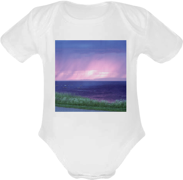 Purple Rain Baby Powder Organic Short Sleeve One Piece - Milky Way Clipart (1000x1000), Png Download