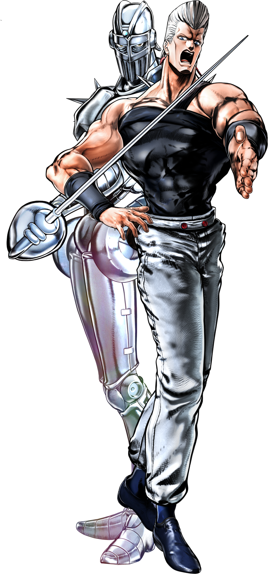 Polnareff - Polnareff Eyes Of Heaven Clipart (899x1923), Png Download