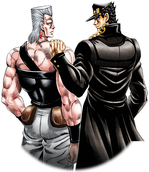 Unit Jotaro Kujo And Jean Pierre Polnareff - Jotaro And Jean Pierre Clipart (720x800), Png Download