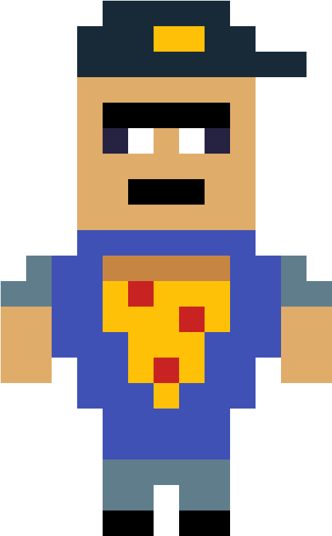 Pizza Man - Cartoon Clipart (1184x1184), Png Download