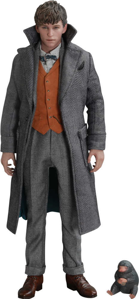Newt Scamander Action Figure By Hot Toys - Fantastic Beasts Hot Toys Clipart (480x1000), Png Download