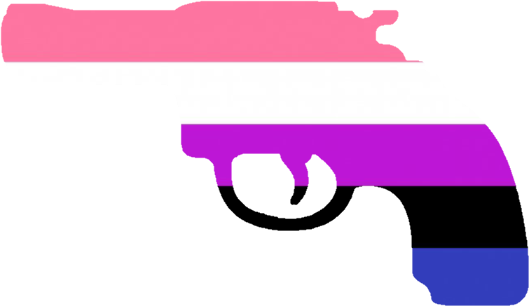 Png - Genderfluidgun - Trigger Clipart (840x519), Png Download
