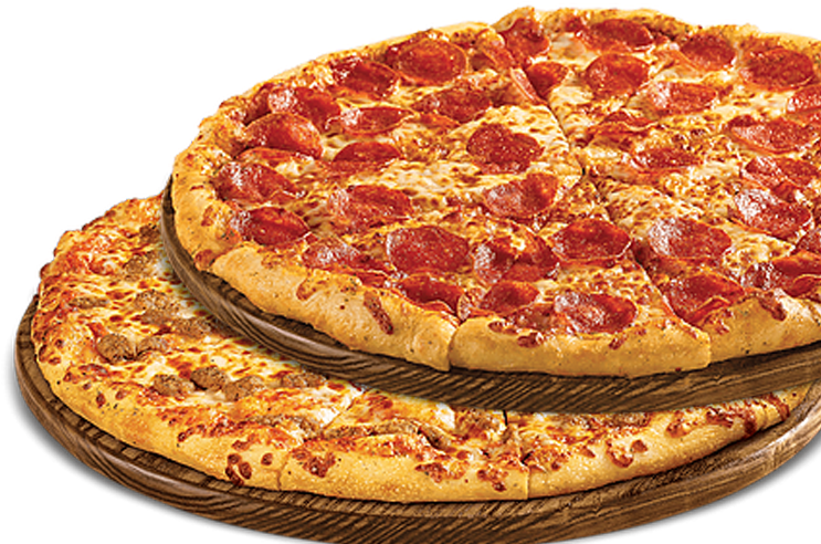 2 Medium Pizzas - Pizza Pepperoni Png Clipart (744x1030), Png Download