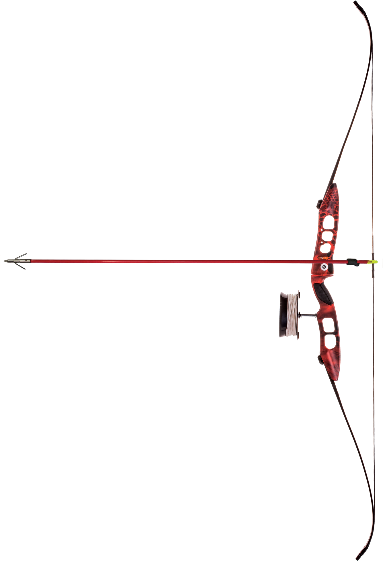 Cajun Fish Stick Take-down Bowfishing Bow Set Includes - Longbow Clipart (1548x2000), Png Download