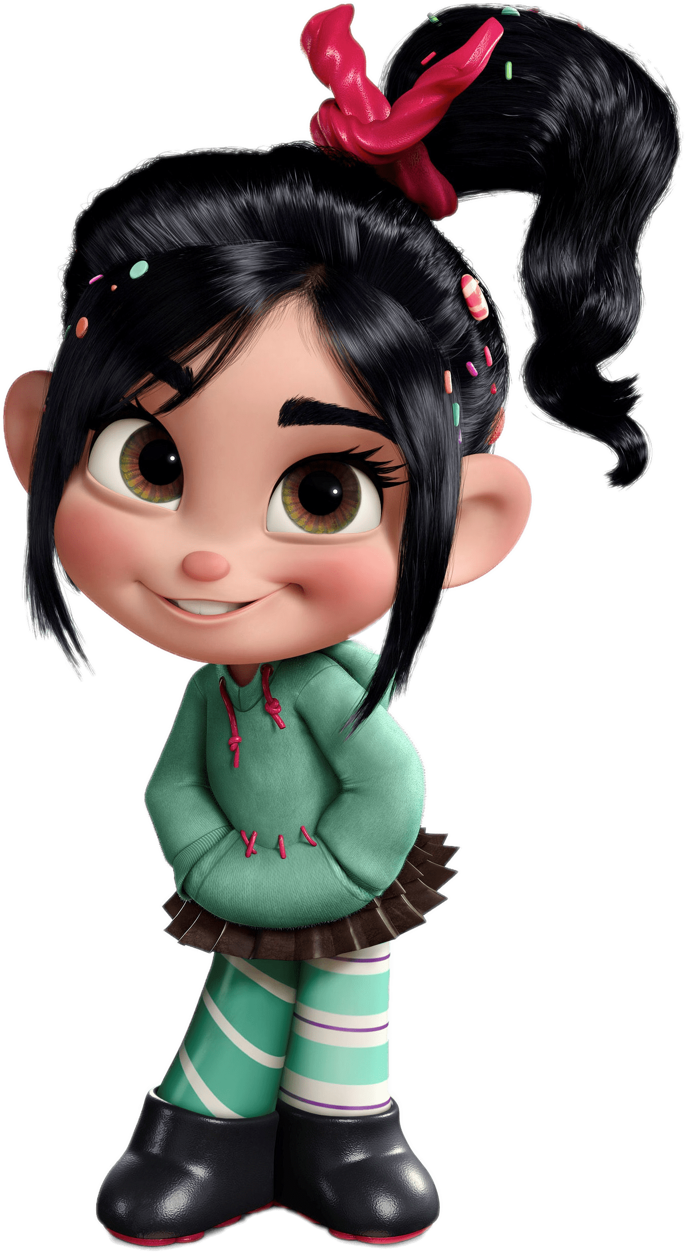 Download - Vanellope Von Schweetz - Disney's Wreck-it Ralph Movie Clipart (1433x2513), Png Download