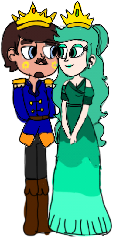King Sun And Queen Peach By Joao13cavalcanti - Cartoon Clipart (480x800), Png Download