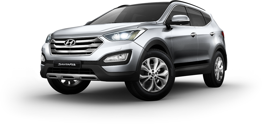 Exterior Car Front - Hyundai Santa Fe 2017 Uae Clipart (1024x488), Png Download