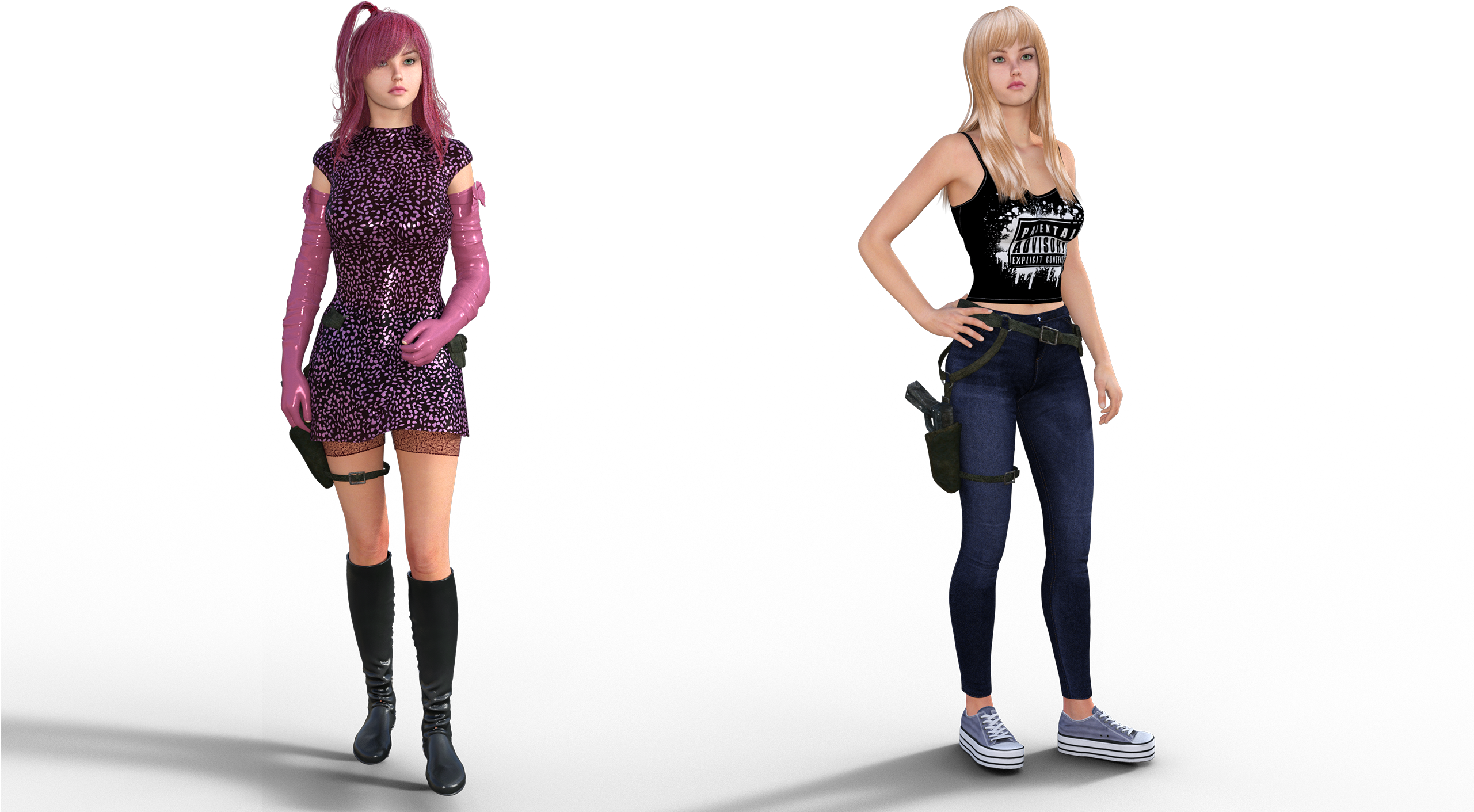 While Resequenced Is In Early Access, Two Extra Outfits - Girl Clipart (2560x1440), Png Download