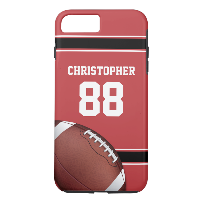 Red Black And White Stripes Football Jersey Iphone - Jersey Clipart (650x650), Png Download